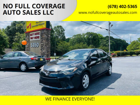 2016 Toyota Corolla for sale at NO FULL COVERAGE AUTO SALES LLC in Austell GA