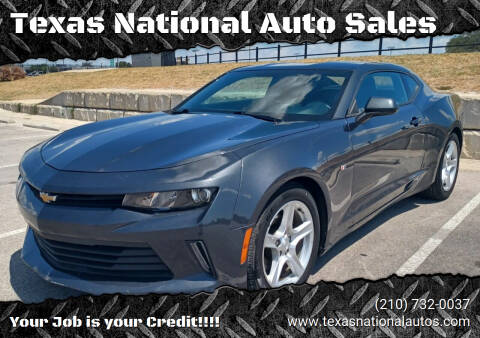 2016 Chevrolet Camaro for sale at Texas National Auto Sales in San Antonio TX