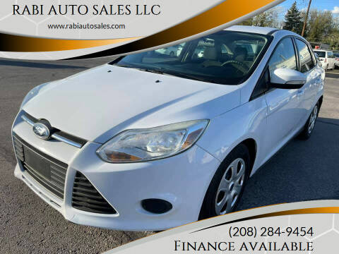 2014 Ford Focus for sale at RABI AUTO SALES LLC in Garden City ID