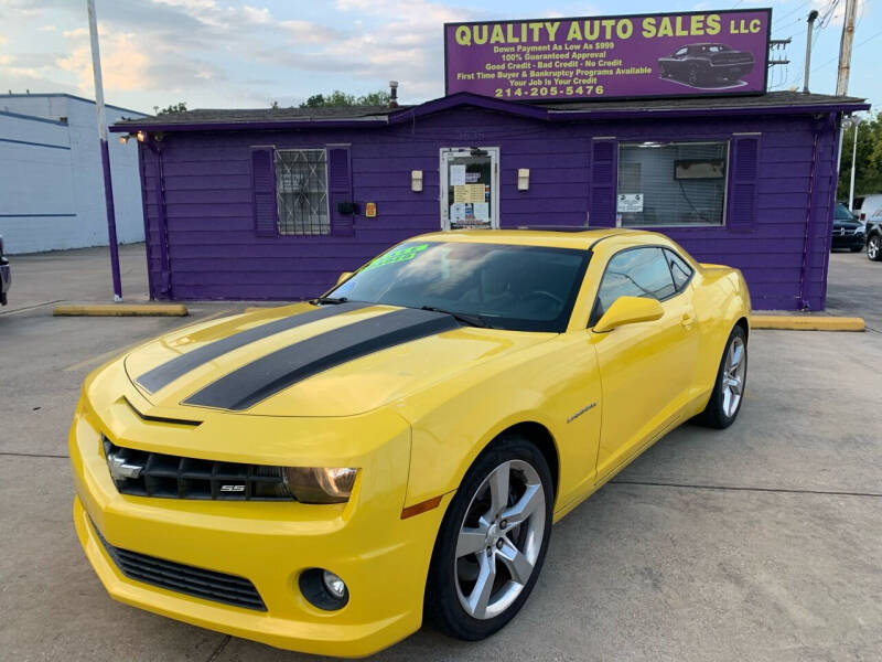 2011 Chevrolet Camaro for sale at Quality Auto Sales LLC in Garland TX