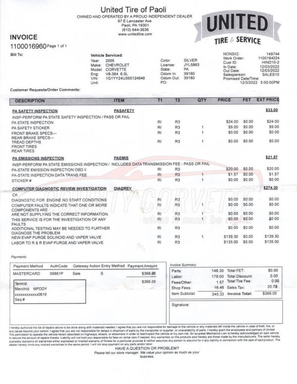 2005 Chevrolet Corvette