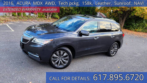 2016 Acura MDX for sale at Carlot Express in Stow MA