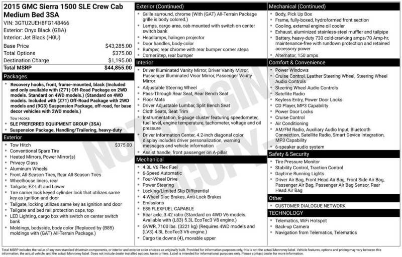 2015 GMC Sierra 1500