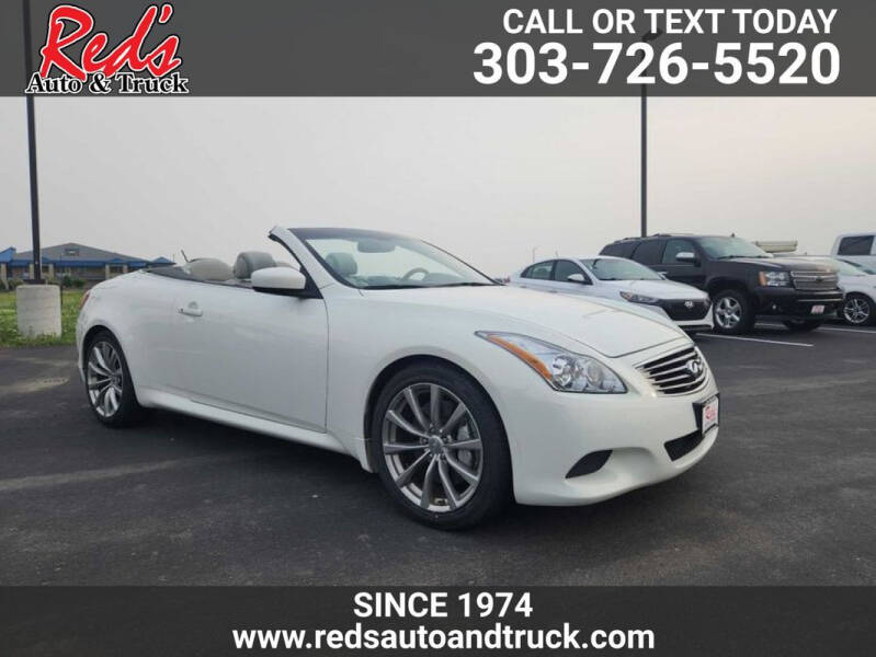 2009 Infiniti G37 Convertible for sale at Red's Auto and Truck in Longmont CO