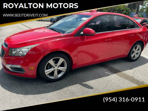 2016 Chevrolet Cruze Limited for sale at ROYALTON MOTORS in Plantation FL
