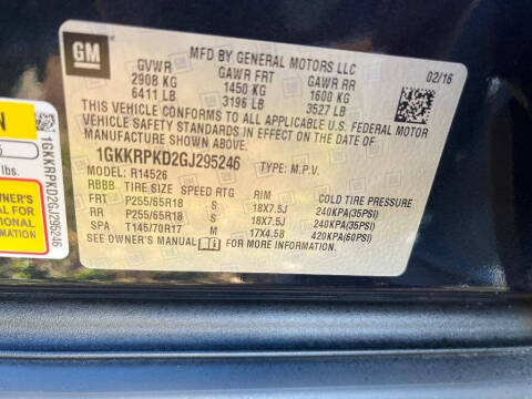 2016 GMC Acadia SLE-2