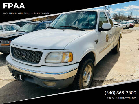 2001 Ford F-150 for sale at FPAA in Fredericksburg VA