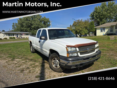 2003 Chevrolet Silverado 1500 for sale at Martin Motors, Inc. in Chisholm MN
