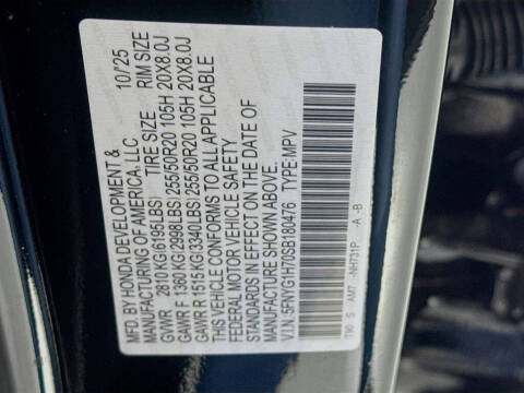 2025 Honda Pilot Touring