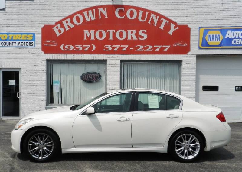 2007 Infiniti G35 for sale at Brown County Motors in Russellville OH