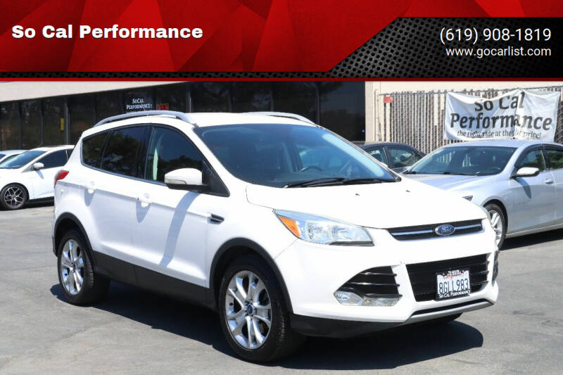 2016 Ford Escape for sale at So Cal Performance SD, llc in San Diego CA
