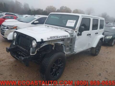 2017 Jeep Wrangler Unlimited for sale at East Coast Auto Source Inc. in Bedford VA