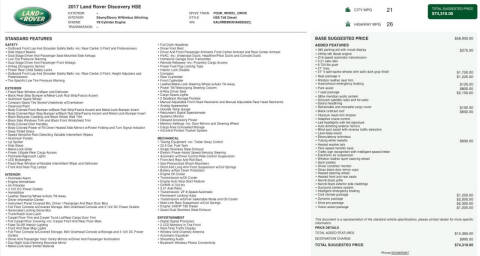 2017 Land Rover Discovery HSE Td6