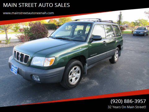 2002 Subaru Forester for sale at MAIN STREET AUTO SALES in Neenah WI