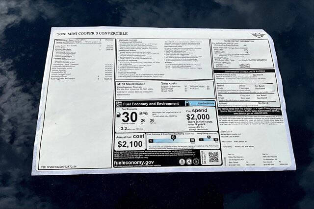 2026 MINI Convertible Cooper S