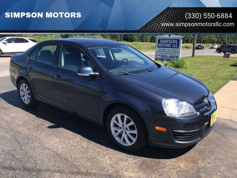 2010 Volkswagen Jetta for sale at SIMPSON MOTORS in Youngstown OH