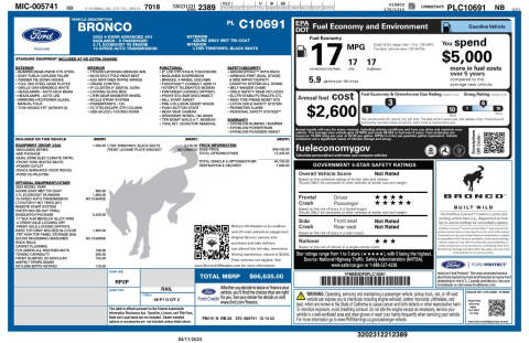 2023 Ford Bronco Badlands Advanced