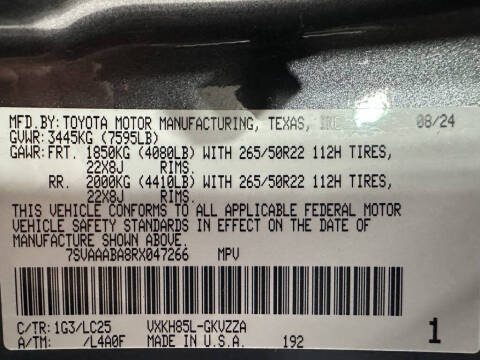 2024 Toyota Sequoia Capstone