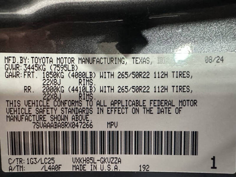 2024 Toyota Sequoia Capstone