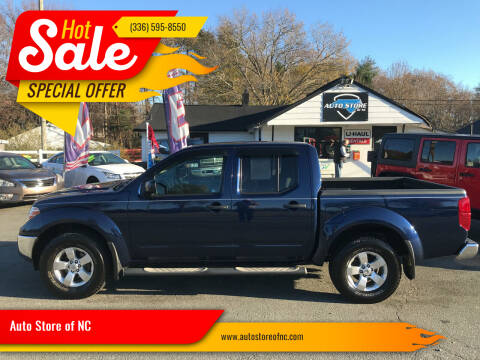 2011 Nissan Frontier for sale at Auto Store of NC in Walkertown NC