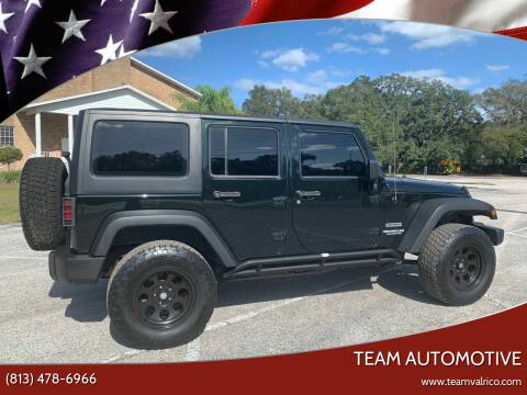 2012 Jeep Wrangler Unlimited for sale at TEAM AUTOMOTIVE in Valrico FL