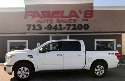 2017 Nissan Titan for sale at Fabela's Auto Sales Inc. in South Houston TX
