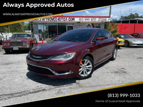 2015 Chrysler 200 for sale at Always Approved Autos in Tampa FL