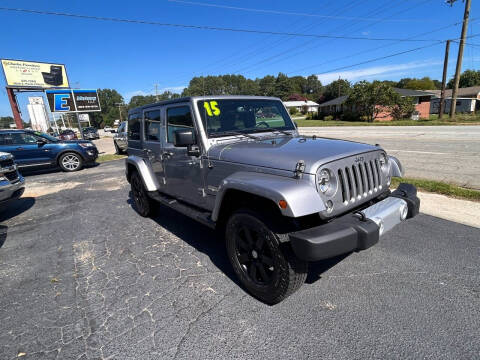 2015 Jeep Wrangler Unlimited for sale at E Motors LLC in Anderson SC