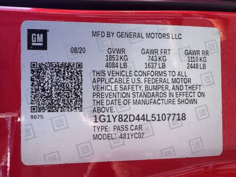 2020 Chevrolet Corvette Stingray