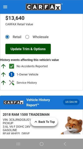 2018 RAM 1500 Tradesman
