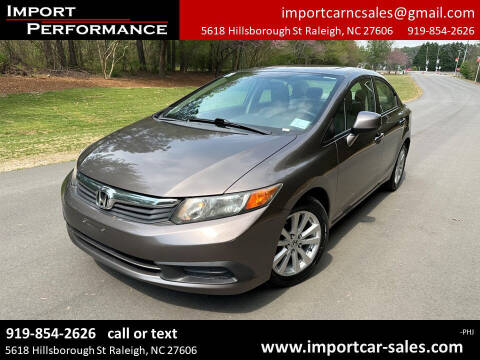 2012 Honda Civic for sale at Import Performance Sales in Raleigh NC