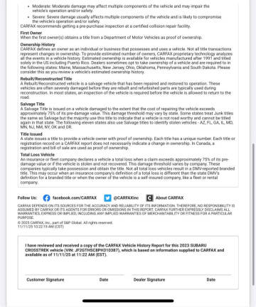 2023 Subaru Crosstrek Sport