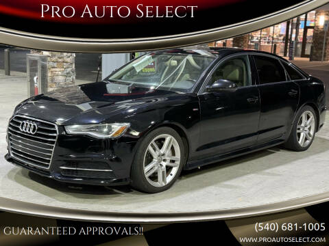 2016 Audi A6 for sale at Pro Auto Select in Fredericksburg VA