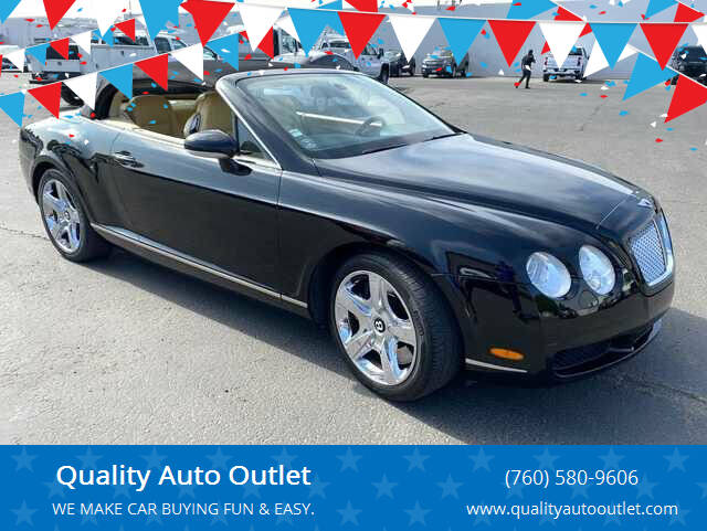 2007 Bentley Continental for sale at Quality Auto Outlet in Vista CA