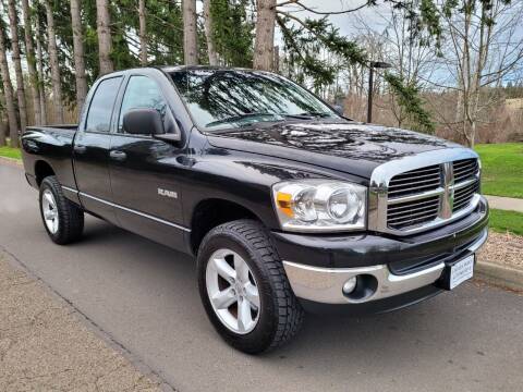 2008 Dodge Ram Pickup 1500 for sale at CLEAR CHOICE AUTOMOTIVE in Milwaukie OR