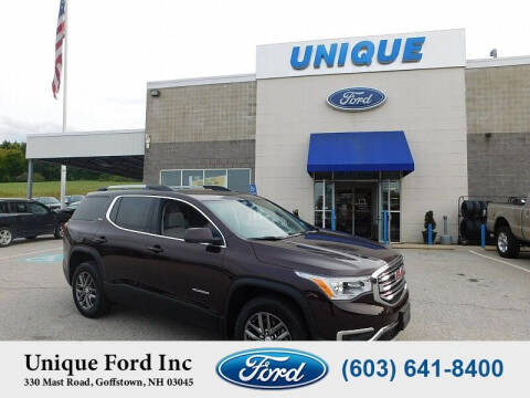 2018 GMC Acadia for sale at Unique Motors of Chicopee - Unique Ford in Goffstown NH