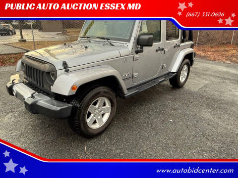 2016 Jeep Wrangler Unlimited for sale at PUBLIC AUTO AUCTION ESSEX MD in Essex MD