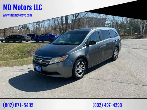 2013 Honda Odyssey for sale at MD Motors LLC in Williston VT