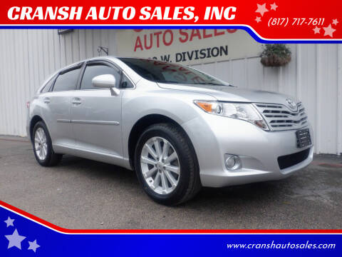 2009 Toyota Venza for sale at CRANSH AUTO SALES, INC in Arlington TX