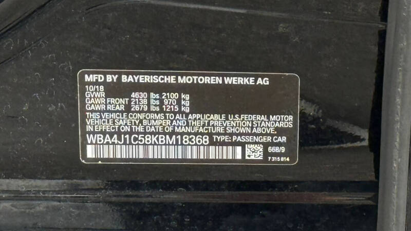 2019 BMW 4 Series 430i Gran Coupe