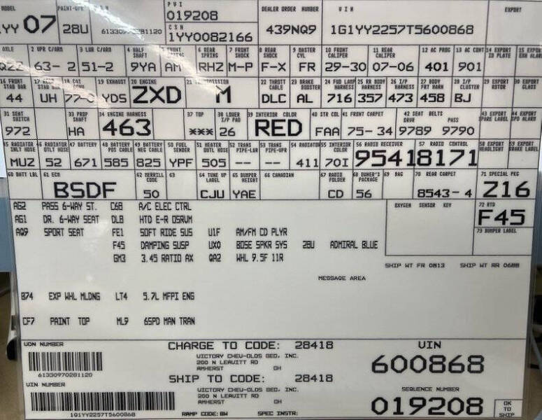 1996 Chevrolet Corvette