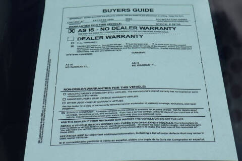 2022 Chevrolet Express 2500