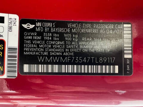 2007 MINI Cooper S