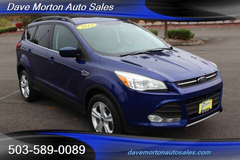 2013 Ford Escape for sale at Dave Morton Auto Sales in Salem OR