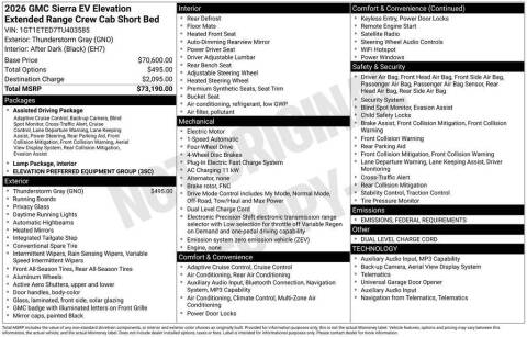 2026 GMC Sierra EV Elevation