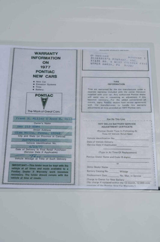 1977 Pontiac Firebird