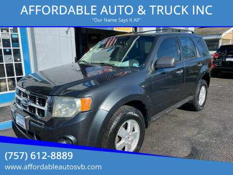 2009 Ford Escape for sale at AFFORDABLE AUTO & TRUCK INC in Virginia Beach VA