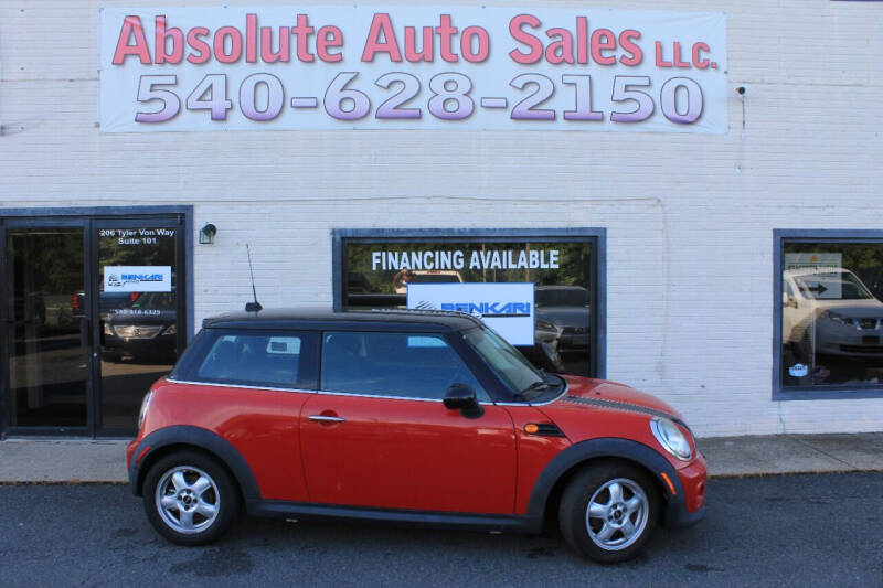 2011 MINI Cooper for sale at Absolute Auto Sales in Fredericksburg VA