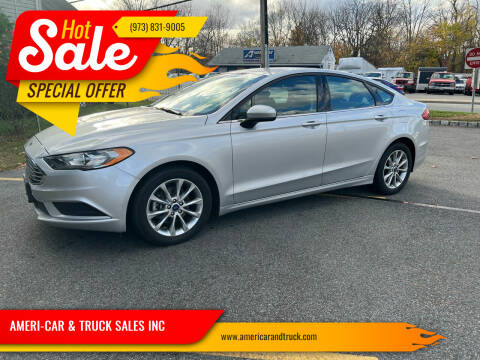 2017 Ford Fusion for sale at AMERI-CAR & TRUCK SALES INC in Haskell NJ