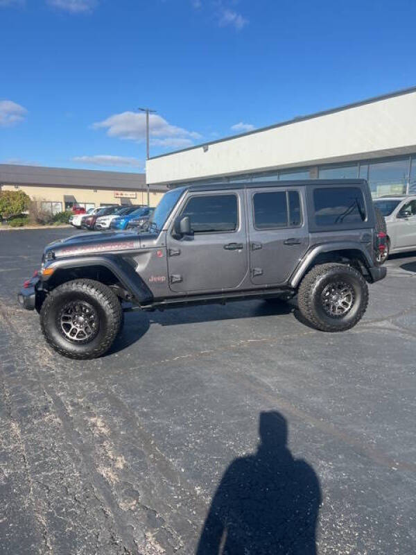 Used 2022 Jeep Wrangler Unlimited Rubicon with VIN 1C4HJXFN4NW247733 for sale in Bellefontaine, OH